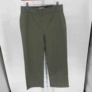 Loft Womens Cropped Green Chino Pants NWT Size 4 Office Girlfriend Straight Leg